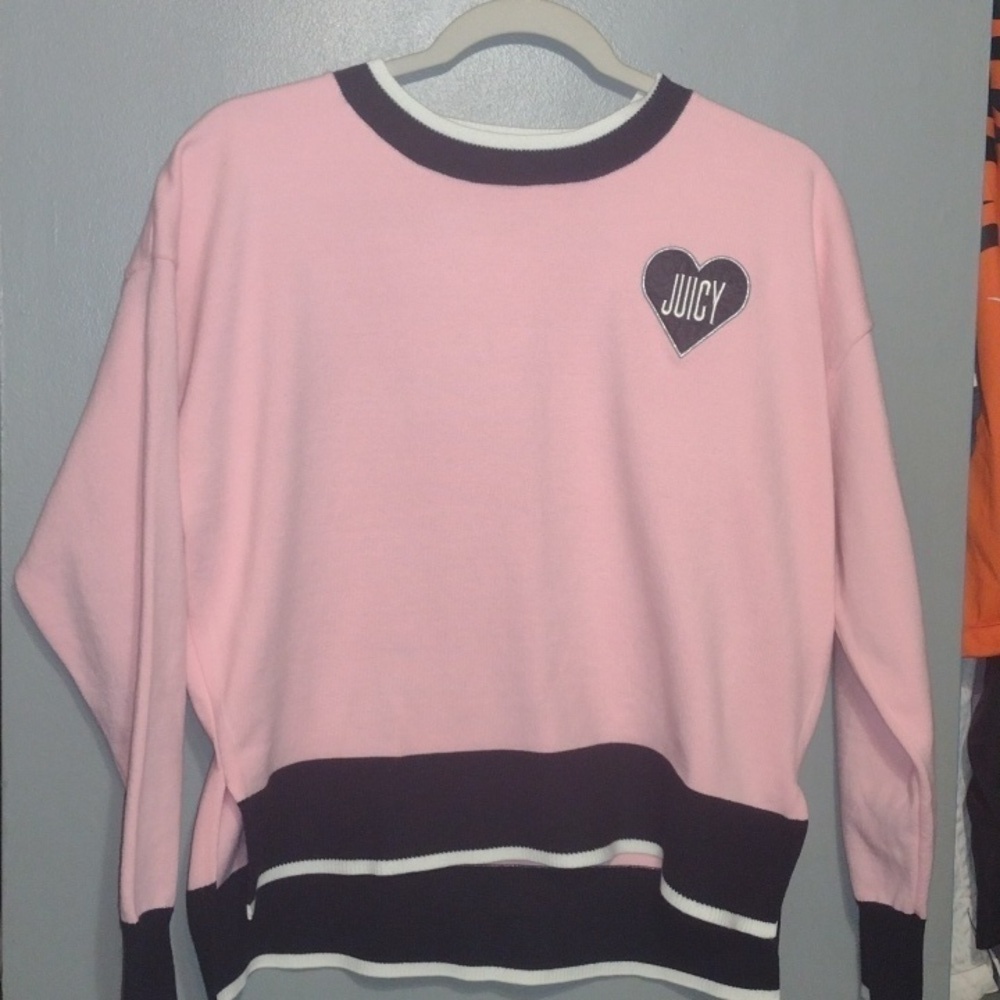 Juicy couture sweatshirt pink size small